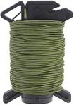 Atwood Rope Ready Rope™ Micro Cord Dispenser 125ft 100lb Test, Camping Gear Survival Tool, Built in Storage, Cutting Blade, Cord Grip, Gear Loop, Made in USA (OD)