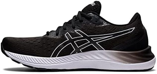 ASICS Men's Gel-Excite 8 Running Shoes, Black/White, 7.5
