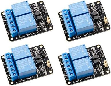 Qunqi 5V 2 Channel 5V Relay Module with Optocoupler Low Level Trigger Expansion Board Compatible with R3 MEGA 2560 1280 DSP ARM PIC AVR STM32 Raspberry Pi (2channel-4pc)