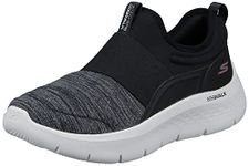 Skechers Womens Go Walk Flex - Vasan Walking Shoes Vegan Air-Cooled GOGA Mat Breathable Insole with High-Rebound Cushioning Black - 6 UK (124968)