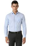 Van Heusen Men's Cotton Slim Fit Shirt (Vhsffslbu85270_Pale Blue 40)