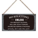 No Soliciting Sign Funny Wood Hanging Decor Sign, No Soliciting Sign For Home Front Door Vintage Fun Home Decor No Soliciting Signs for Yard House Farmhouse Hallway Outdoor, Don't Make It Weird -34