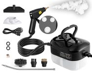 Foandbevi High Pressure Steam Cleaner - 2500W Portable Handheld Steamer with 6-Level Adjustable Speed, Chemical-Free Cleaning for Home, Grout, Couch, Furniture, and Car Detailing