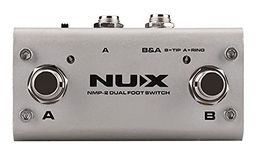 NUX NMP-2 Dual Foot Switch Controller for Guitar Effects & Amplifiers, 9Vdc, 200g