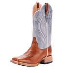 Ariat Women’s Round Up Rio Western Boot, Gingersnap/Baby Blue Eyes, 8.5