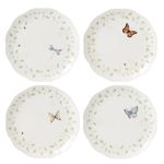 Lenox 894542 Butterfly Meadow Vines 4-Piece Dinner Plate Set