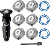 5000 Replacement Blades, Replacement Heads 5000 Series Compatible with Aquatec Shaver Series, SH50 Blades for Series 5000 Shavers with 3-pc Blade Retaining Rings