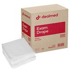 Dealmed Drape Sheets, 40" x 60", White, 100 Count