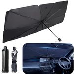 Perpetual Foldable Car Windshield Umbrella, Car Windshield Sun Shade Umbrella for Front Windows, UV Rays Sun Visor Protector Windshield Suitable for Various Car Models (Innova Old/Crysta)