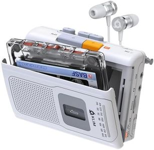 K8 Cassette Tape Player Portable - Cassette Recorder - New Version - AM/FM Walkman - Built-in Microphone & Speaker