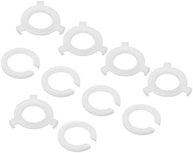 PATIKIL E27 to E14 Lamp Shade Reducing Ring, 10 Pack Lampshade Adapter Ring Converter Reducer Fitting Light Fixtures Replacement, 2 Styles