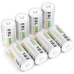 EBL Rechargeable C Batteries 5000mA