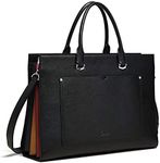 CLUCI Leather Briefcase for Women L