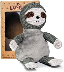 WILD BABY Sloth Stuffed Animal - Heatable Microwavable Plush Pal with Aromatherapy Lavender Scent for Kids - Stuffed Animal Sloth Plush 12"