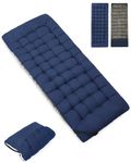 Sportneer Cot Mattress Pad, Soft Comfortable Camping Cot Mattress Pad Thick Camping Cot Cushion Pad Portable Sleeping Cot Pads for Camping Tent Outdoor Hiking Travel, Blue, 75"x28"