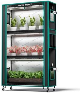 MARS HYDRO 2025 Plant Stand with Grow Lights,4-Tier Plant Shelf with 6 Full Spectrum LED Lamps (150W, 3ft) & Grow Tent | for Vegetables, Seedlings, Plant Growth | 5000K, 37×14×59''