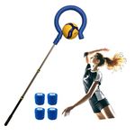 SOEZmm Volleyball Spike Trainer Pro SPT5005 – Premium Training Aid for Spiking, Serving & Blocking – Adjustable Lightweight Aluminum Pole & Secure Ball Holder – Question Mark Hook, No Ball Included