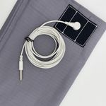 VigorVortex Grounding Sheet King 10% Silver and 90% Cotton Conductive Earthing Sheet Improve Sleep with Grounding Cord 76x80in Gray