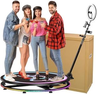 360 Photo Booth Machine with Software APP Remote Control for Parties People to Stand on Free Customize Logo - JIYANG Auto Slow Motion Rotating (45.3)