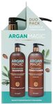 Argan Magic Shine Boosting Shampoo & Moisturizing Conditioner Duo - Gently Cleanses, Boosts Shine, Controls Frizz, Restores Moisture, Detangles | Made in USA, Paraben Free, Cruelty Free (32 oz)