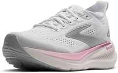 Brooks Women’s Glycerin 23 Neutral Running Shoe - White/Harbor Mist/Metallic - 7 Medium