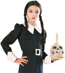 Rubie's Addams Family Wednesday Girls Wig One Size Black (50871)