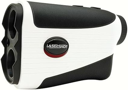 LASERSHOT Golf Rangefinder, 1000 Yards 6X Rechargeable Laser Range Finder with Slope Switch ON/Off, Pinseeker, Angle,Fast Flag Lock, Jolt Vibration, Scanning Measurement - Tournament Legal