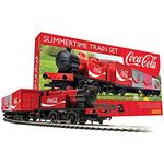 Hornby Train Set - R1276M The Coca-Cola Summertime Analogue OO Gauge Locomotives Model Railway Train Sets, Starter Electric Model Train Kits - Steam Engine Model Building Kits, 1:76 Scale Train Gifts