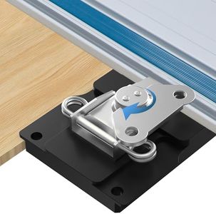 WolfPawn Track Saw Square for Precise 90° Cuts – Right Angle Guide Rail Compatible with Festool & Makita, Auto-Align for Rip Full Sheets Straight, Fast Adjust Track Saw Rail Square