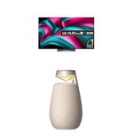LG OLED65C55LA 65-Inch OLEDevo AI 4K UHD Smart TV bundle with X02 Portable Bluetooth Multi-Directional Speaker, 15H Battery Life, IP55 Waterproof