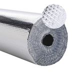 The Fellie 8.4m x 0.6m Aluminium Bubble Foil Insulation Roll, Radiator Foil Insulation, Radiator Reflector Foil, Thermal Wrap Insulation Roll for Windows Floor Van Camper Wall Roof, 3mm Thickness