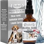 Colloidal Silver for Dogs: 2oz (59ml) Multi-Purpose Silver Spray for Pets - Ideal Dog Wound Care, Cat Acne Treatment, Perfect Addition to Your Dog First Aid Kit, Effective Pet Health Solution