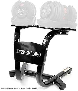 Powertrain Heavy Duty Dual Adjustable Dumbbells Stand Gym Weight Rack