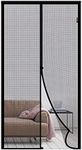 MAGZO Magnetic Screen Door, Fits Door Size 36'' x 82'', Curtain Size 38" x 83", Center Opening, Reinforced Polyester (Better Than Fiberglass), Prevent Small Pets from Scratching, Keep Open Feature