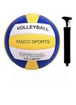 TASCO SPORTS Classic Volleyball Yellow Size-5 with Air Pump Neddle Official Size and Weight (Pack of 1) Volleyball