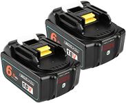 QUPERR 2-Pack 18V 6.0Ah Li-ion Repl