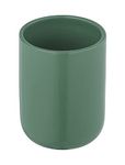 Allstar Olinda Toothbrush Holder in Conical Shape, Mouthwash Cup in Matte Finish, Made of Ceramic, Ideal Toothbrush Cup for Toothbrush, Toothpaste, Diameter 7.6 x 10 cm, Green