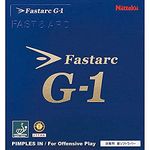 Nittaku Fastarc G-1, Table Tennis Rubber, Pimples in for Offensive Play, Made in Germany (Red, 2.0)