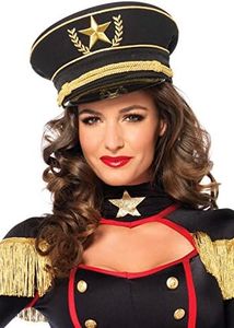 Leg Avenue Women's Military Hat, Gold/Black, One Size