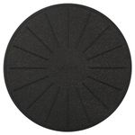 Lazy K Induction Cooktop Mat - Silicone Fiberglass Scratch Protector - for Magnetic Stove - Non slip Pads to Prevent Pots from Sliding during Cooking_ Black (7.8inches)