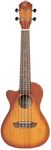 Ortega Guitars Concert Ukulele Lefthanded – Electro-Acoustic – Earth Series – with Cutaway – Okoume, Brown (RUDAWN-CE-L)