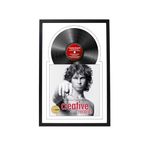 Creative Picture Frames 16" x 24" Jukebox Record Frame and Double White-White Matting Displays Album Cover with 33 Vinyl LP