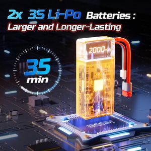 DEERC 1:14 Brushless RC Car for Adults – 46+ mph 4WD Off-Road Truck, Waterproof, All Terrain