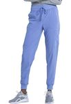 Dickies EDS Essentials Jogger Scrubs for Women, Drawstring Scrub Pants DK065, S, Ciel