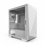 Zalman Z1 Iceberg mATX Mini Tower Gaming Computer Cases, Hinged Side Panel & Tempered Glass, 3X Pre-Installed Fans, USB 3.0 (White)