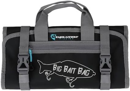 Evolution Fishing Big Bait Bag - 14 in., Roll-Up Lure Bag, Durable, Portable Storage for Large Baits & Gear
