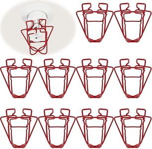 Happy Tree (10 Pack) 3/4" IPS Red Fire Sprinkler Head Guard for Pendent & Upright & Horizontal Sidewall Head - Double Hook