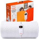 WARMER Electric Blanket - King Size, Maximum Coverage, Left & Right Dual Heating Zones, 9 Heat Setting, 2 and 10 Hour Timer - King Size (150cm x 160cm)