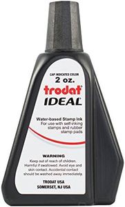 Trodat AS-TRO52734 Ideal Premium Replacement Ink for Use with Most Self Inking and Rubber Stamp Pads, 2 oz., Black