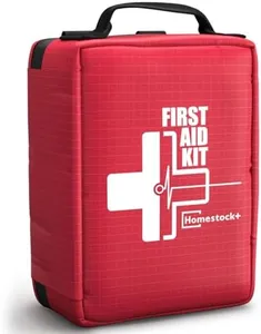 [New Upgrade] Professional First Aid Kit, Trauma First Aid Kit with Labelled Compartments Molle System for Car, Hiking, Backpacking, Camping, Traveling, and Cycling